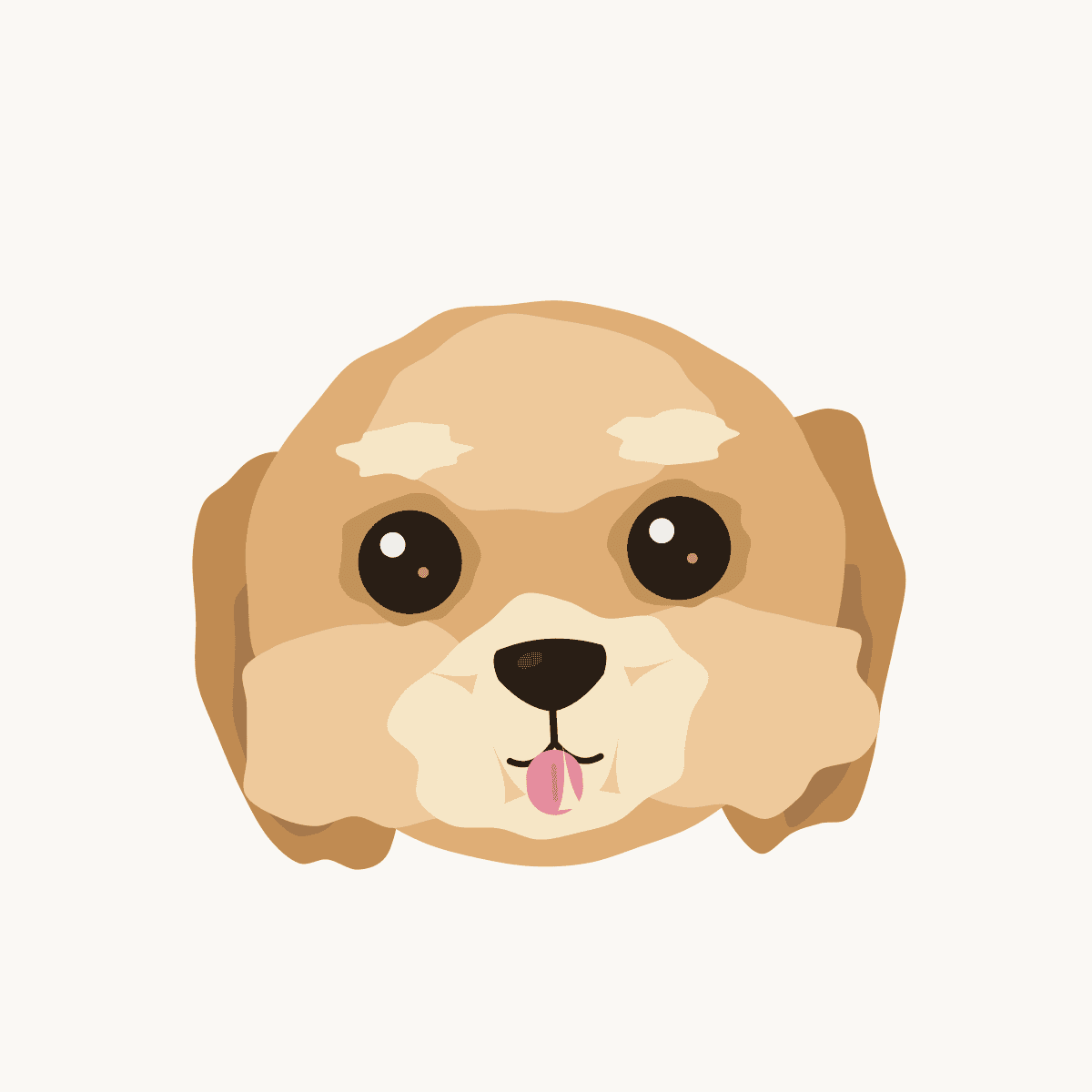 Illustration of Mona the cavoodle